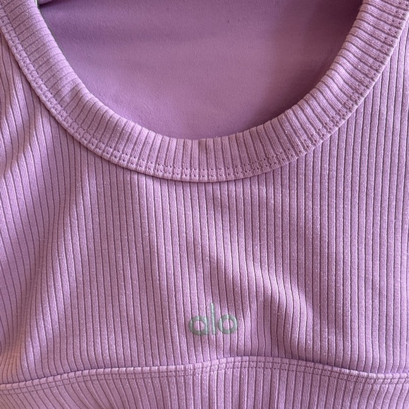 Purple ALO XS set with matching leggings - Picture 1 of 3